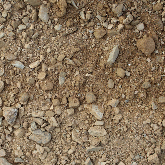 Overhead view of road base gravel material from Missoula Dirt Delivery.