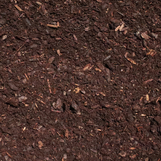 Overhead view of Soil Pep landscape Mulch from Missoula Dirt Delivery.