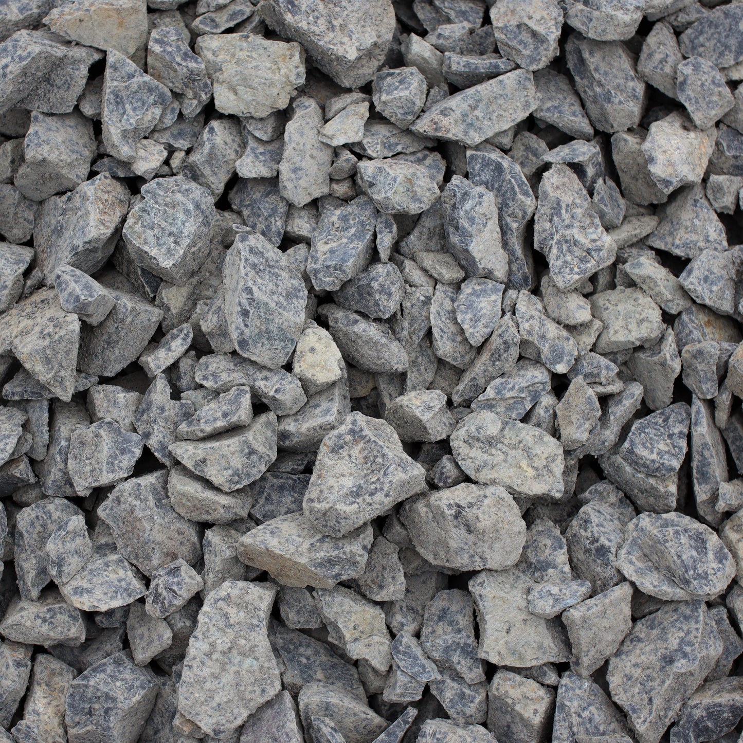 Overhead view of 2 inch fractured black rock from Missoula Dirt Delivery
