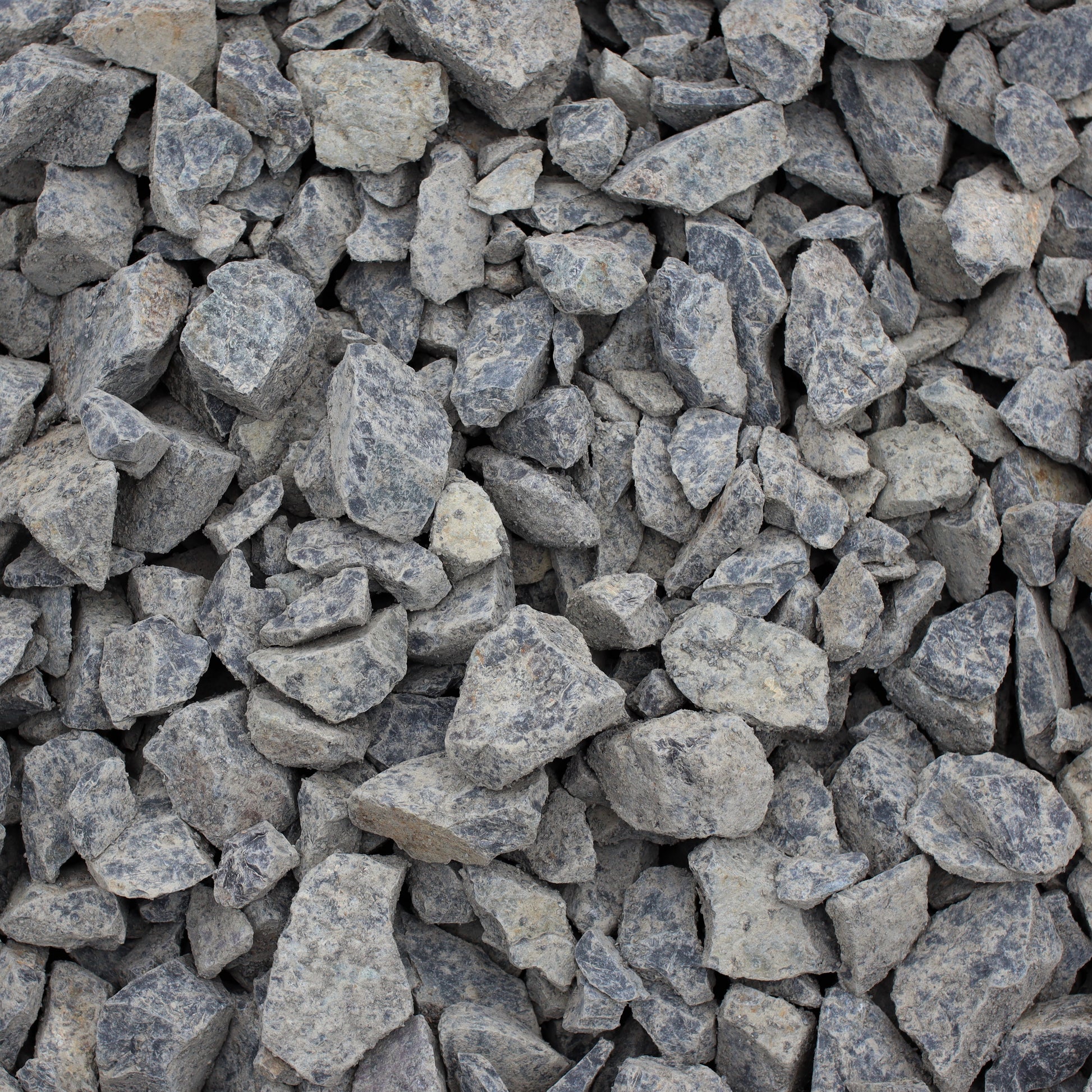 Overhead view of 2 inch fractured black rock from Missoula Dirt Delivery