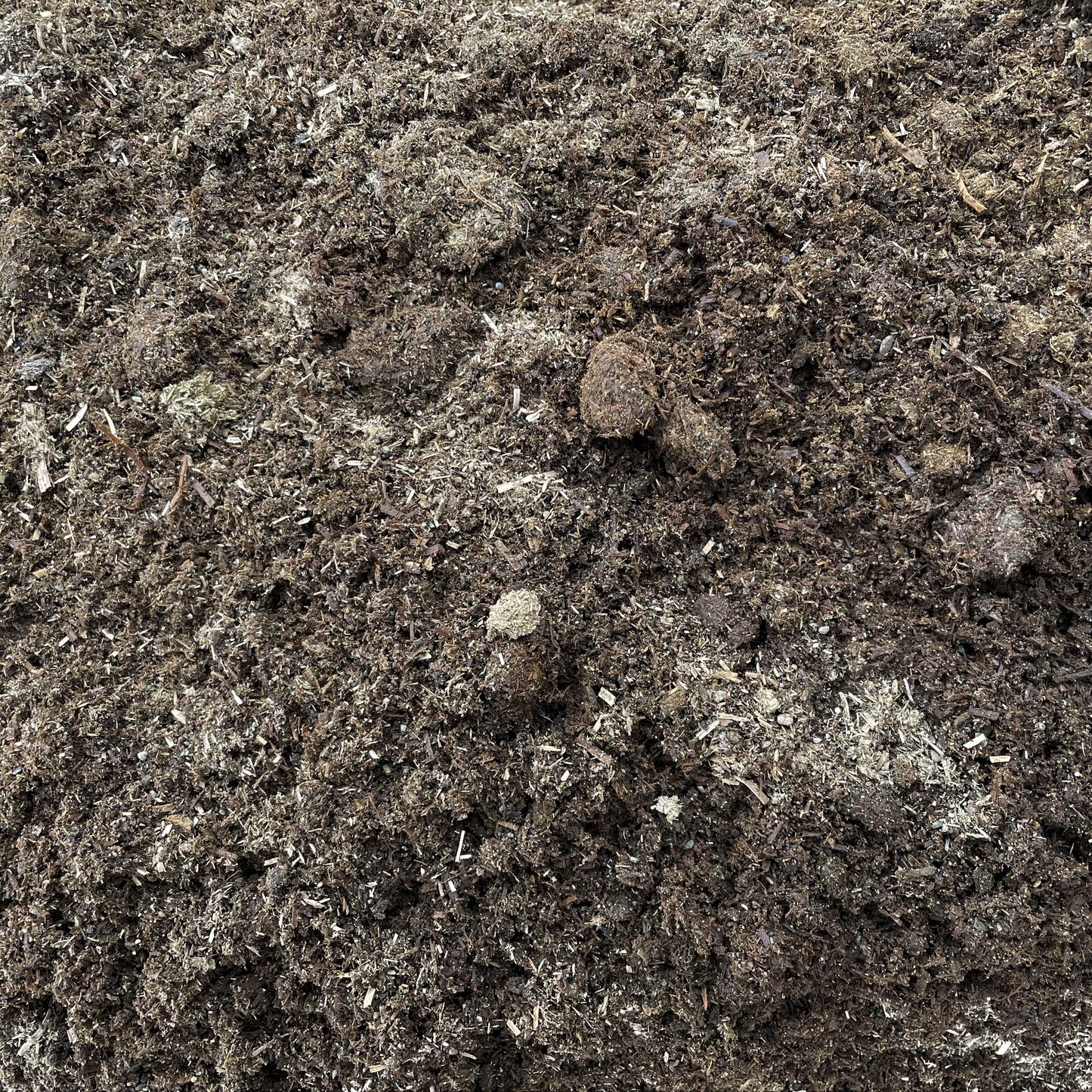 Overhead View of Kalispell Creamery Composted Cow Manure from Missoula Dirt Delivery.