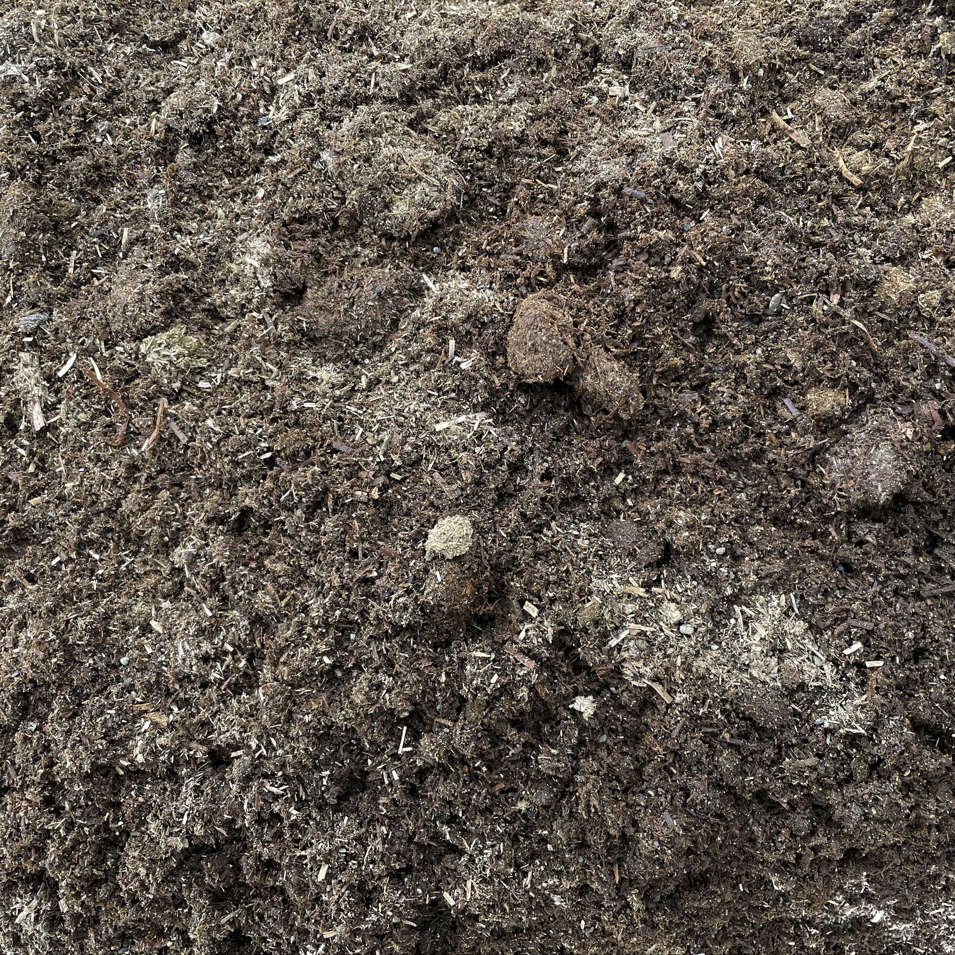Overhead View of Kalispell Creamery Composted Cow Manure from Missoula Dirt Delivery.