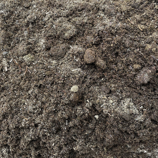 Overhead View of Kalispell Creamery Composted Cow Manure from Missoula Dirt Delivery.