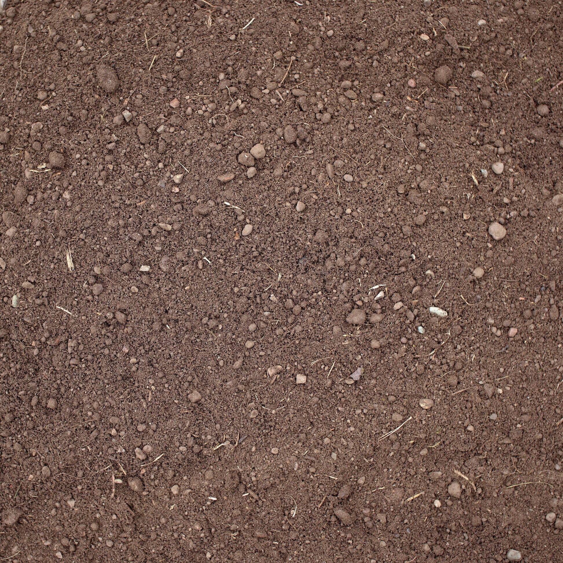 Overhead view of Screened Topsoil from Missoula Dirt Delivery.